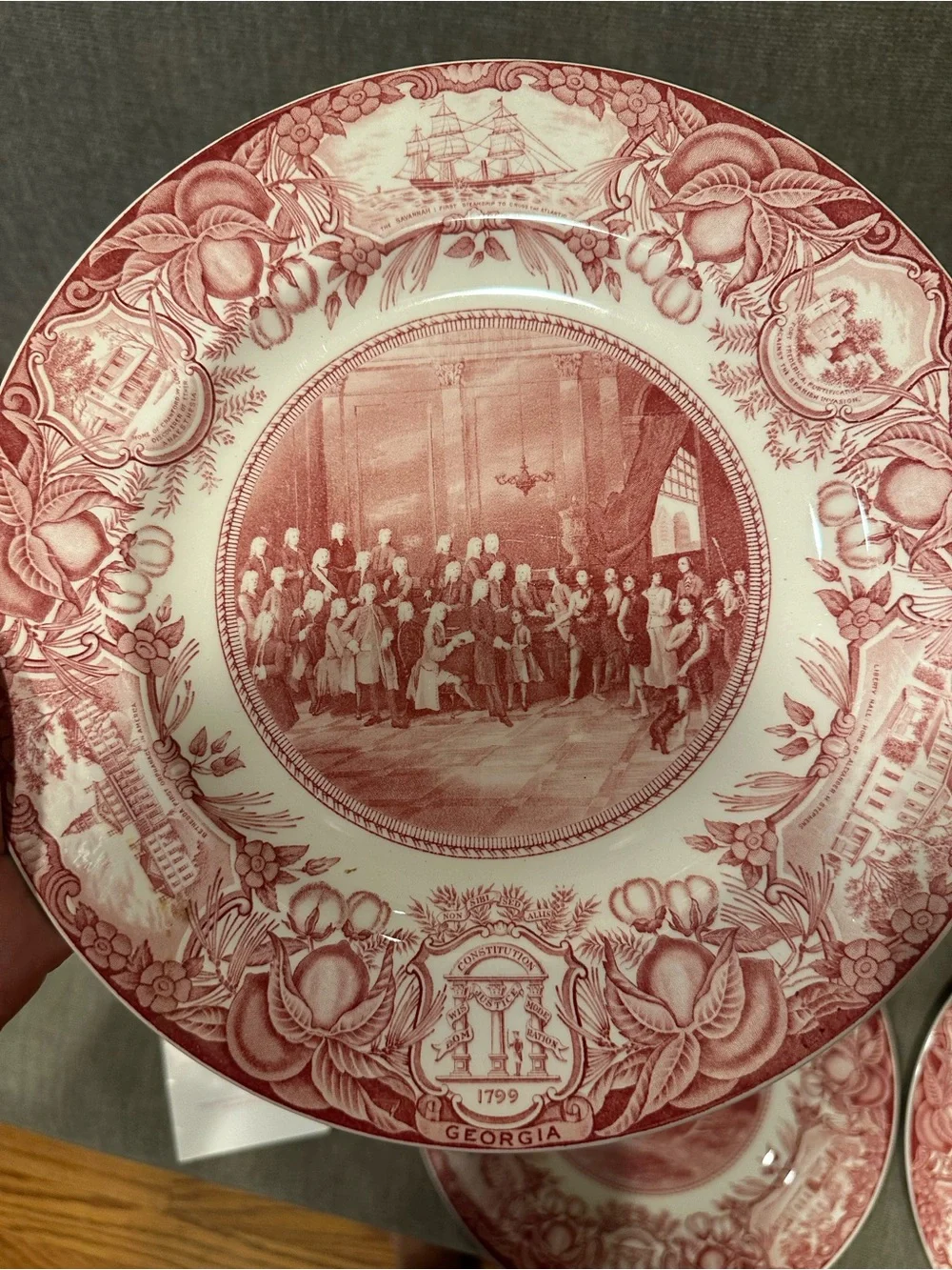 Wedgwood Georgia Historical Plates